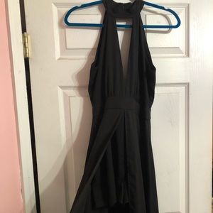 open front maxi dress with shorts